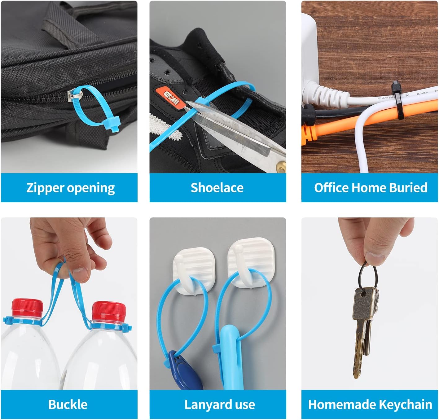 XINGO 100PCS Cable Zip Ties Heavy Duty, Premium Nylon Plastic Wire Ties with 50 Pounds Tensile Strength, Self-Locking Black Nylon Zip Ties for Indoor and Outdoor (6 inch, Green)