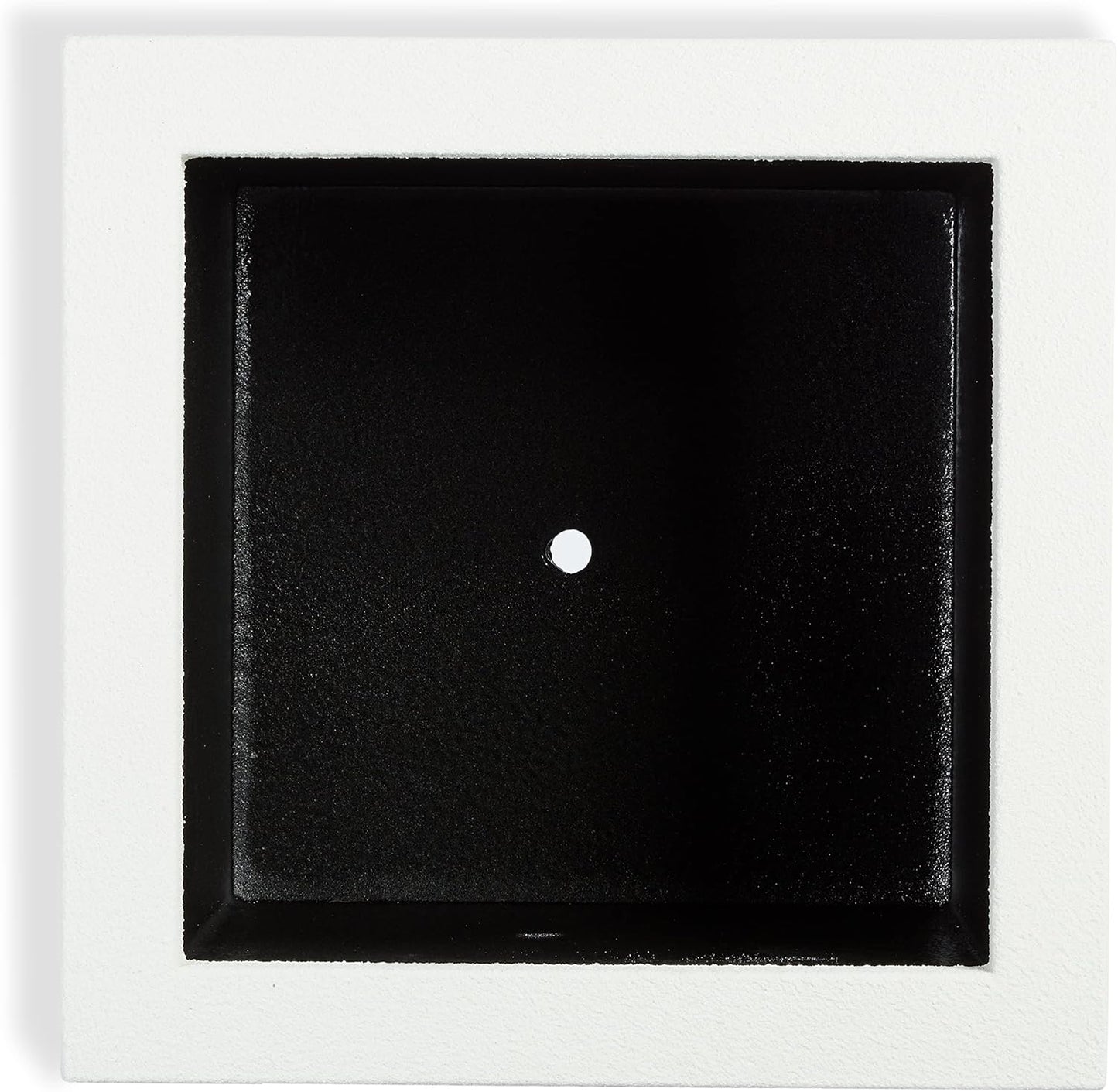 PolyStone Monterray Modern Outdoor/Indoor Square Planter, 23" L x 23" W x 19" H, Lightweight, Heavy Duty, Weather Resistant, Polymer Finish, Commercial Grade and Residential (White)