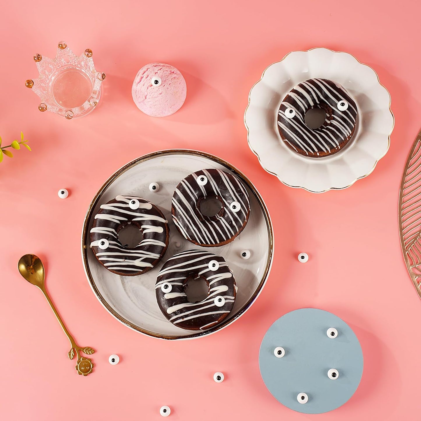 Kasvan Eyeballs Sugar Sprinkles - Edible Candy Eyeballs 85g/3 Oz, Halloween Sprinkles, Baking Cake Decorations, Ice Cream Toppings and Cookie Decorating, Wedding Party Chirstmas Supplies