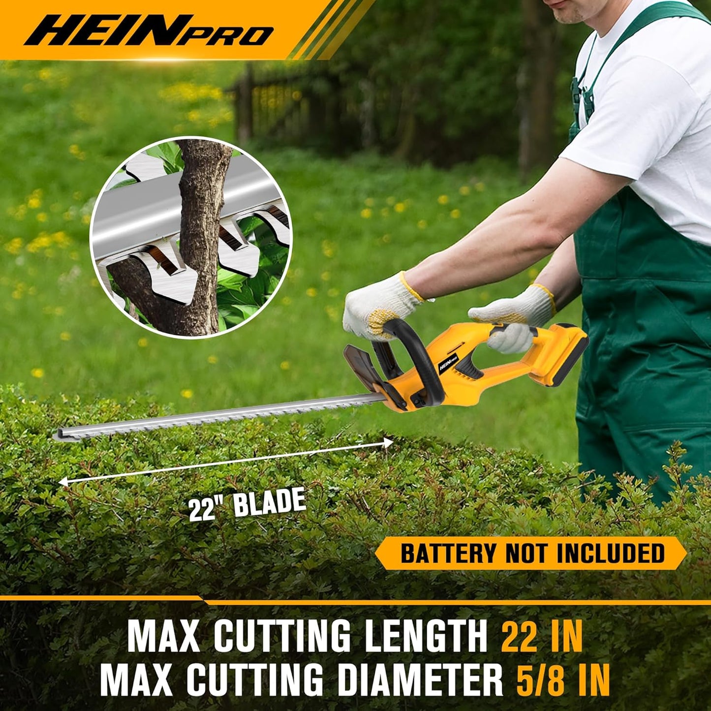 20V Cordless Leaf Blower and 22 Inch Hedge Trimmer Combo Compatible with DEWALT 20V MAX Battery (Battery not Included)