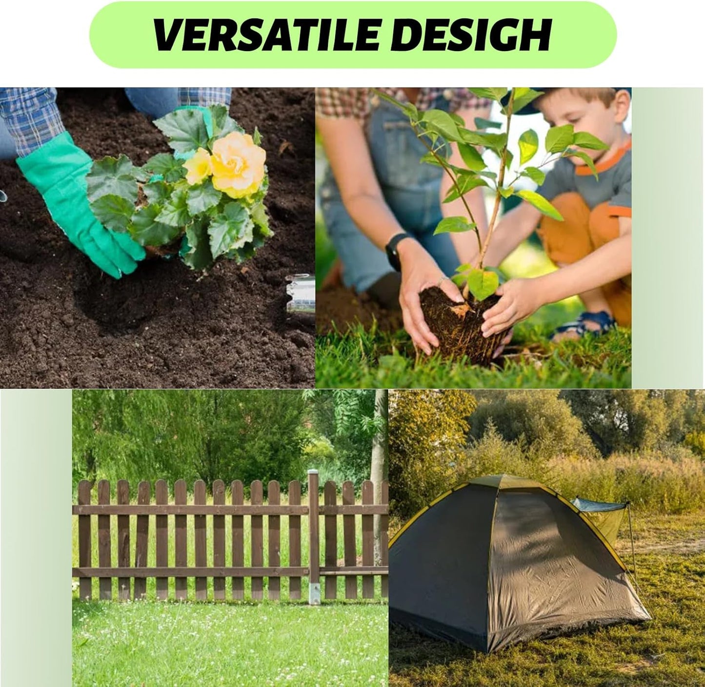 ERYTLLY Auger Drill Bit for Planting 2.5 x16.5inch,Garden Auger Spiral Bulb Planter Tool for Umbrella Holes Post Hole Digger - Compatible with 3/8 inch Hex-Shank Drill