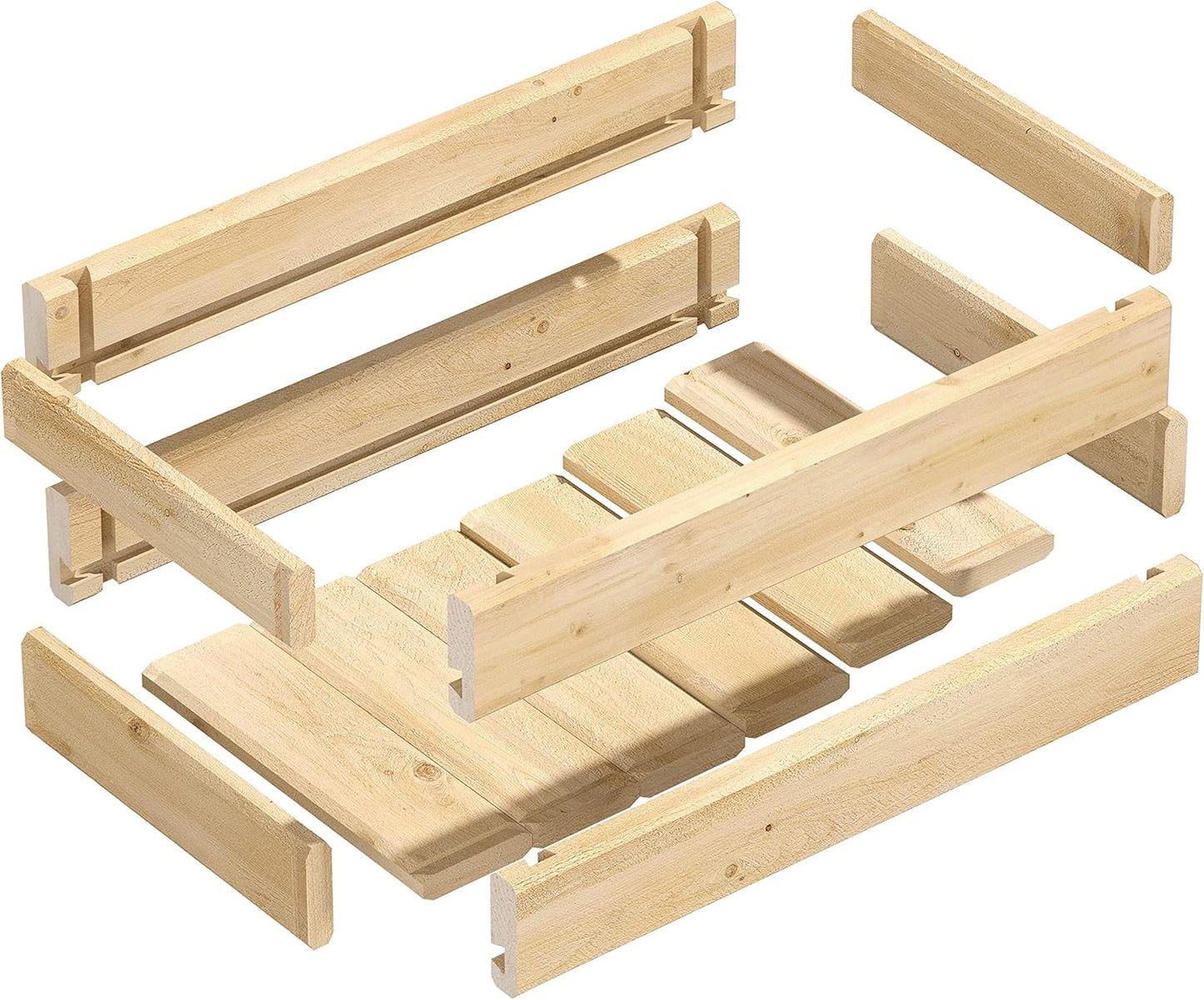 Greenes Fence Cedar Wood Planter Box, 21" x 11" x 7" (4-Pack) - Made in USA with North American Cedar