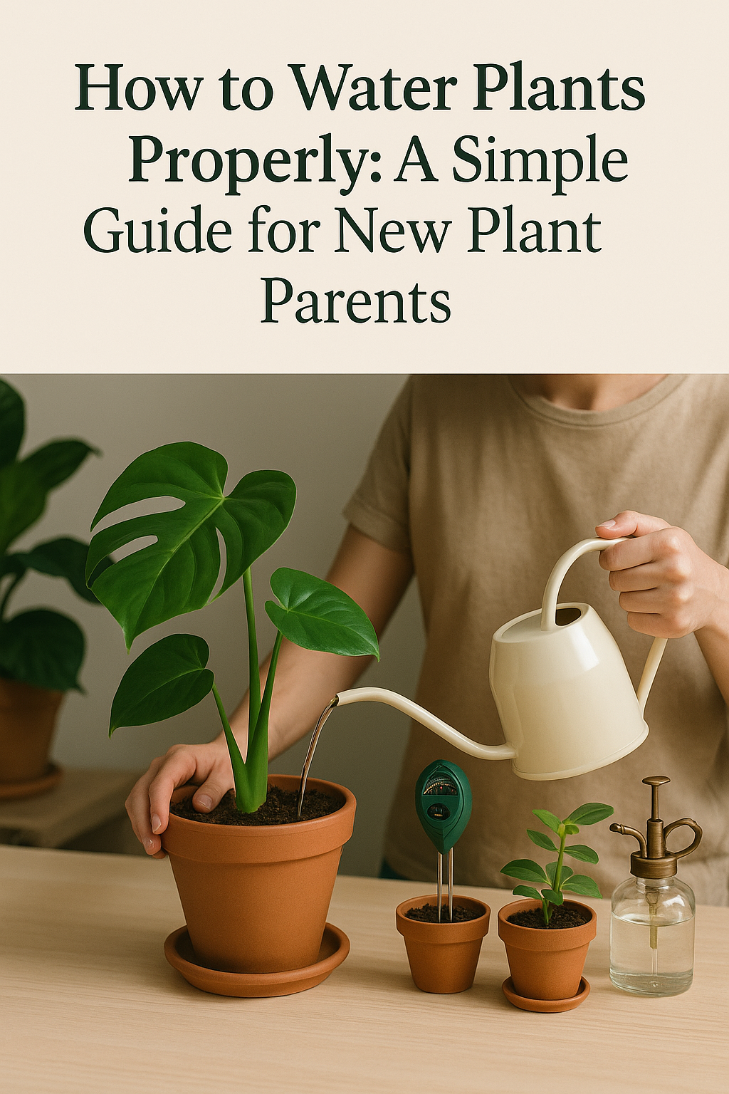 How to Water Plants Properly: A Simple Guide for New Plant Parents