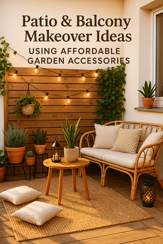 Patio &amp; Balcony Makeover Ideas Using Affordable Garden Accessories