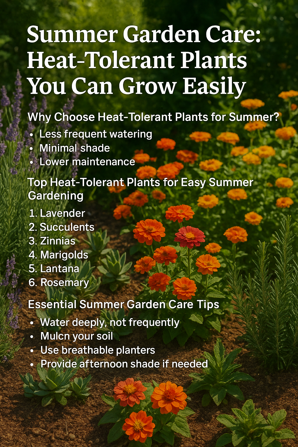 Summer Garden Care: Heat-Tolerant Plants You Can Grow Easily