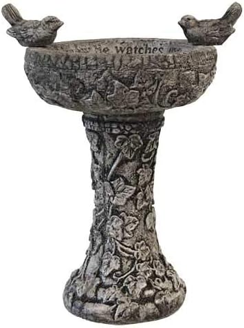 Athens His Eye is on The Sparrow Bird Bath, Pre Aged