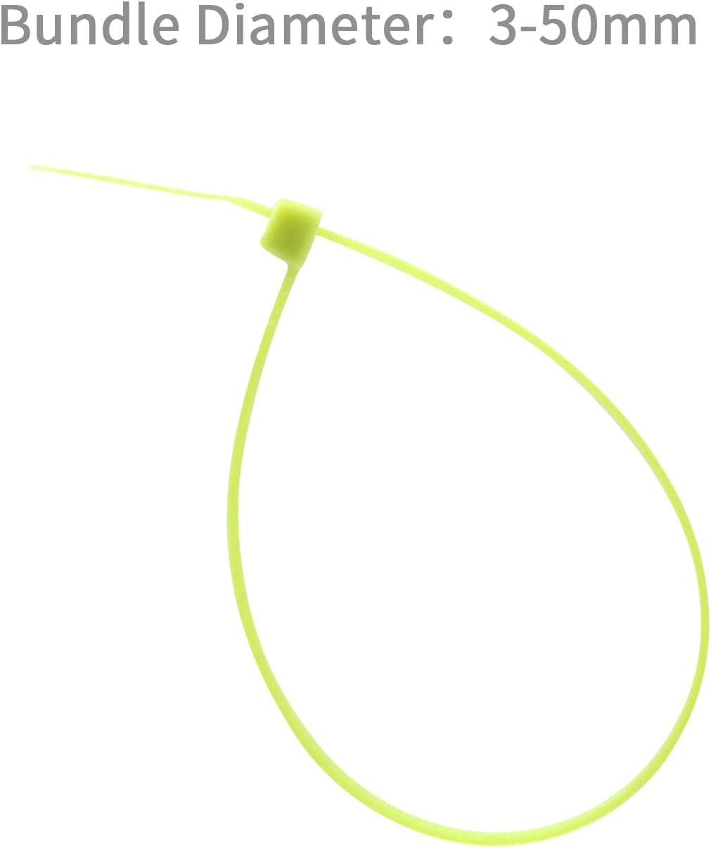 XINGO 8 Inch Cable Zip Ties (500 Pack), 40 Lbs Tensile Strength-Heavy Duty, Self-Locking Nylon Plastic Nylon Wire Ties for indoor and outdoor use(Apple Green)