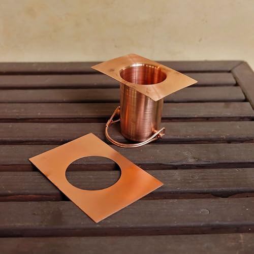 Nutshell Stores Flower Cups Rain Chain - Copper - 13 Feet