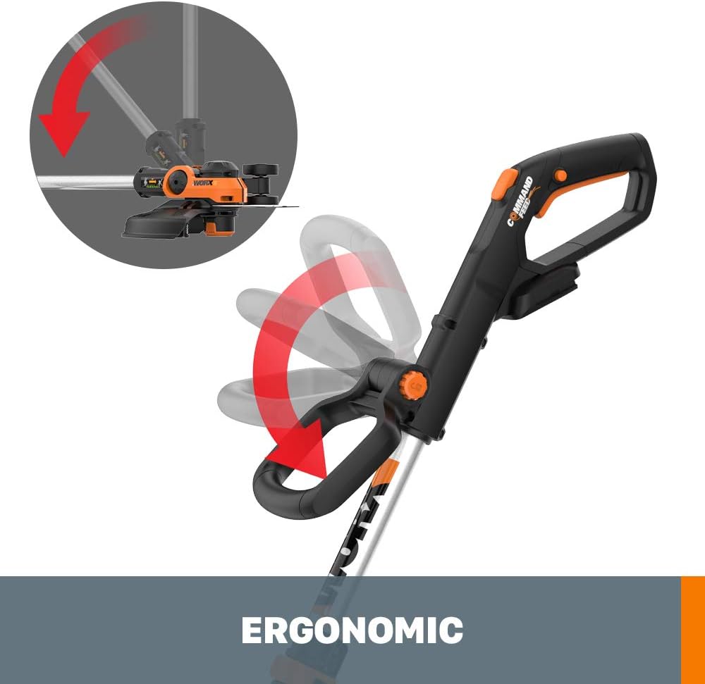 Worx String Trimmer Cordless 3.0 20V PowerShare 12" Edger & Weed Trimmer (Battery and Charger Not Included) WG163.9