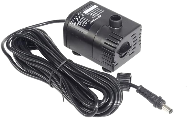 Solar Water Pump with Backup Battery and Fountain Lights for Birdbath, Fountain, Small Pond, Garden Decoration (Battery and Lights Included)