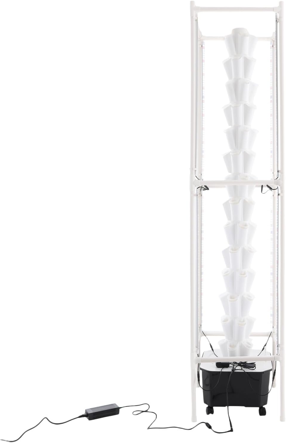 Hydroponic Growing Tower System Kit, 70-Plant Vertical Hydroponics Garden Tower with LED Grow Light, for Outdoor Indoor Herbs Fruits Vegetables Smart Garden Planter Kit