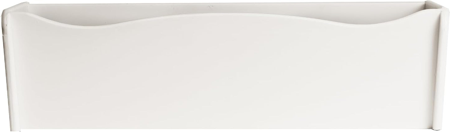 Flower Box - 18" x 6" x 5", Black, Polyethlene for Window Sills, Sheds, Playhouses, and More (FB18BLK-BX1)