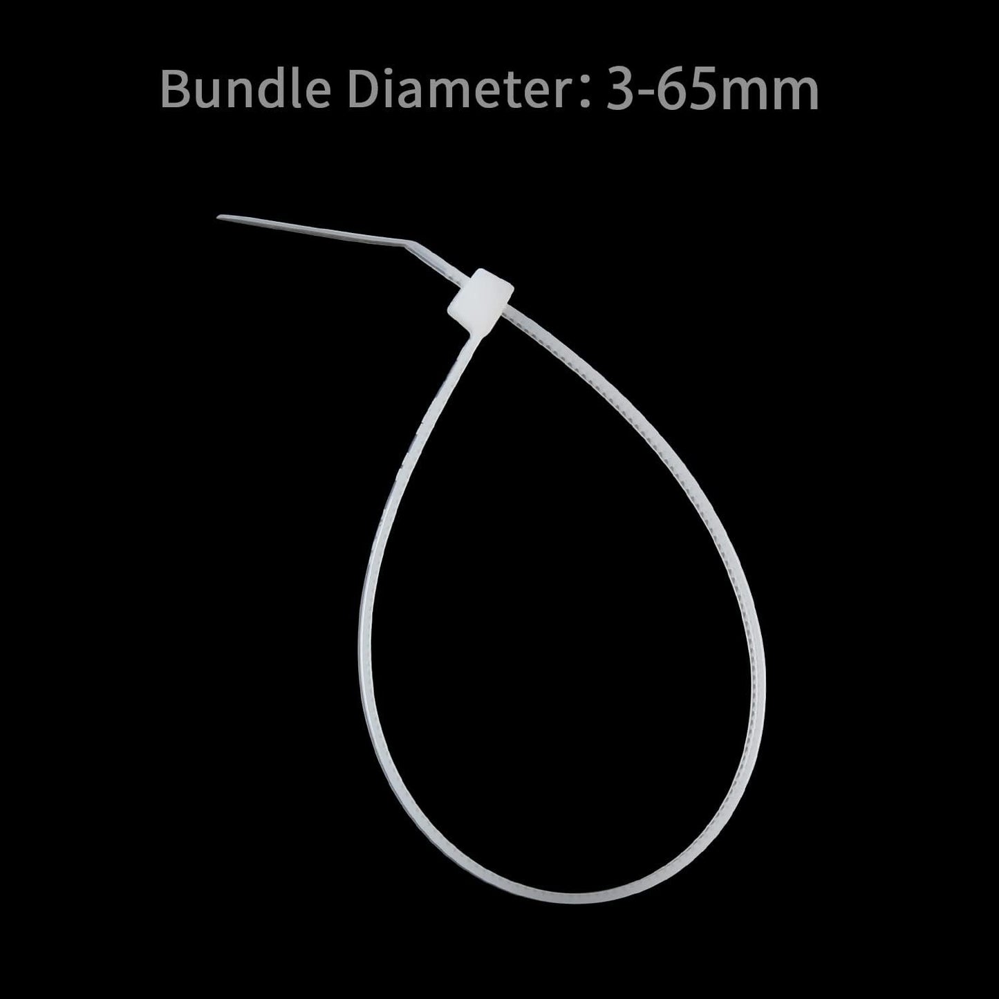 XINGO 1000 PCS White Zip Ties 12 Inch, 60 LBS Tensile Strength, Self-Locking Nylon Plastic Nylon PA66 Wire Ties for Indoor and Outdoor Use