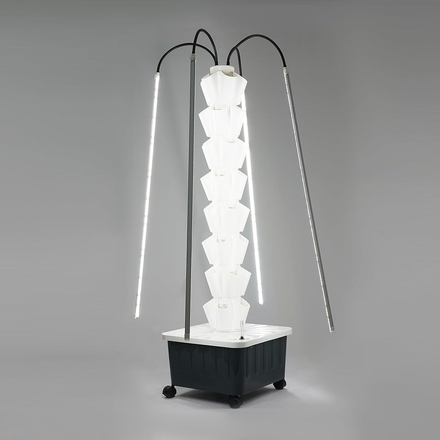 Hydroponic Tower, Vertical Planter Tower, 40 Planting Holes Water Planting Growing System Kit, Hydroponics Growing System Container with LED Grow Light for Herbs, Fruits and Vegetables