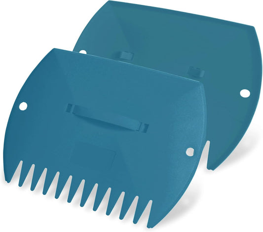 GardenHOME Leaf Scoops Hand Rakes, Large Leaf Grabbers for Yard Work and Garden Use, Clear and Collect Garden Rake, Leaf Scooper and Claws for Leaves, Lawn Debris, and Trash Cleanup