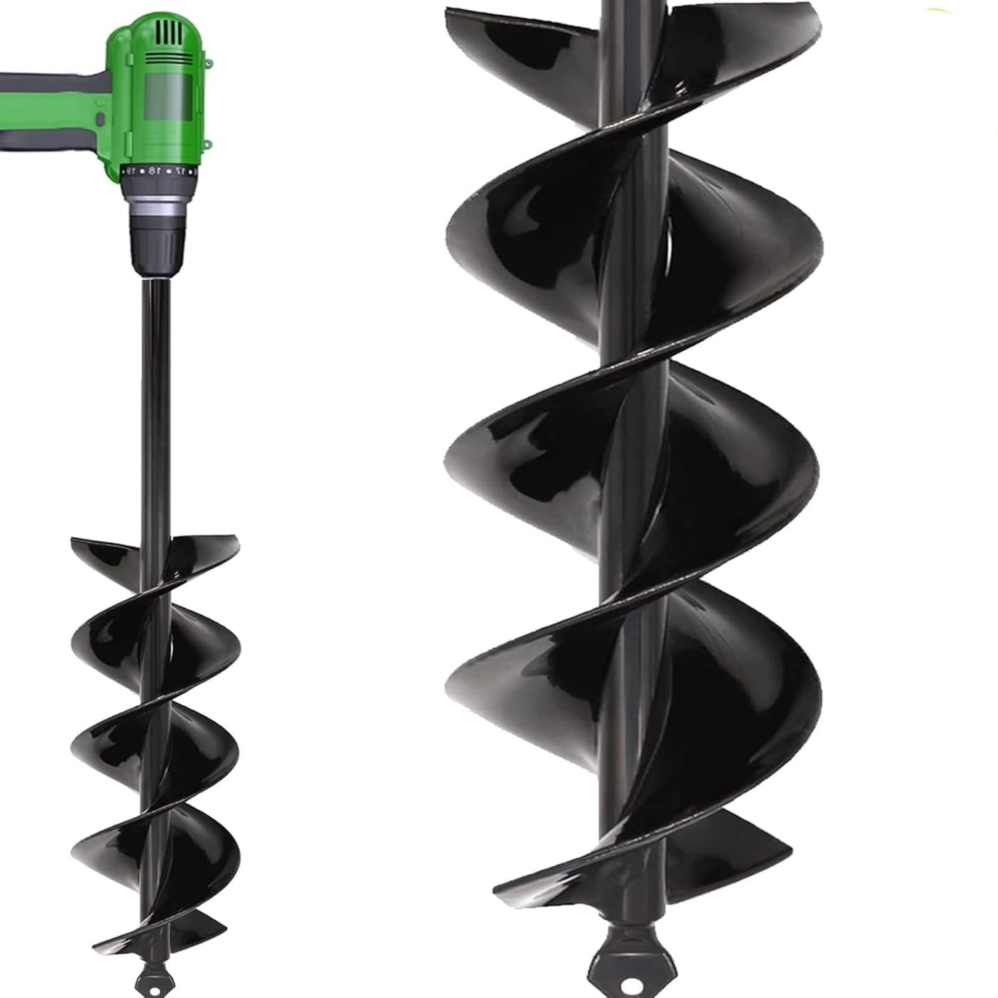 TCBWFY Garden Auger Drill Bit for Planting 3x16.5inch,Total Solid Barrel Extensive Blades,for Planting Flowers Bulbs,Rapid Planter Earth Post Umbrella Hole Digger for 3/8" Hex Drive Drill