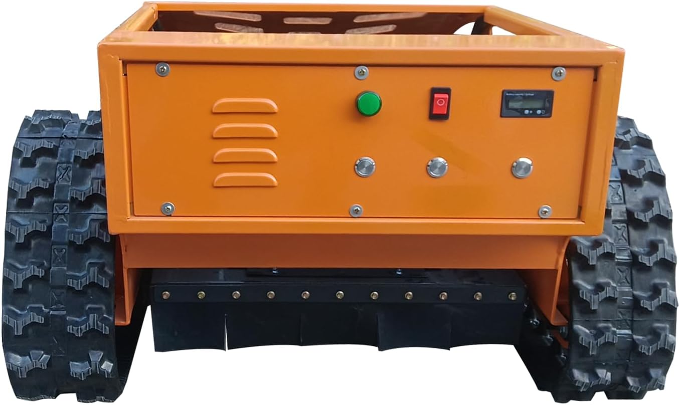 Remote Control Robotic Lawn Mower, Automatic Track for 45° Slope, Cutting Range 0.4-5.1in, All Terrain Grass Cutter Yard Mower USA Stock