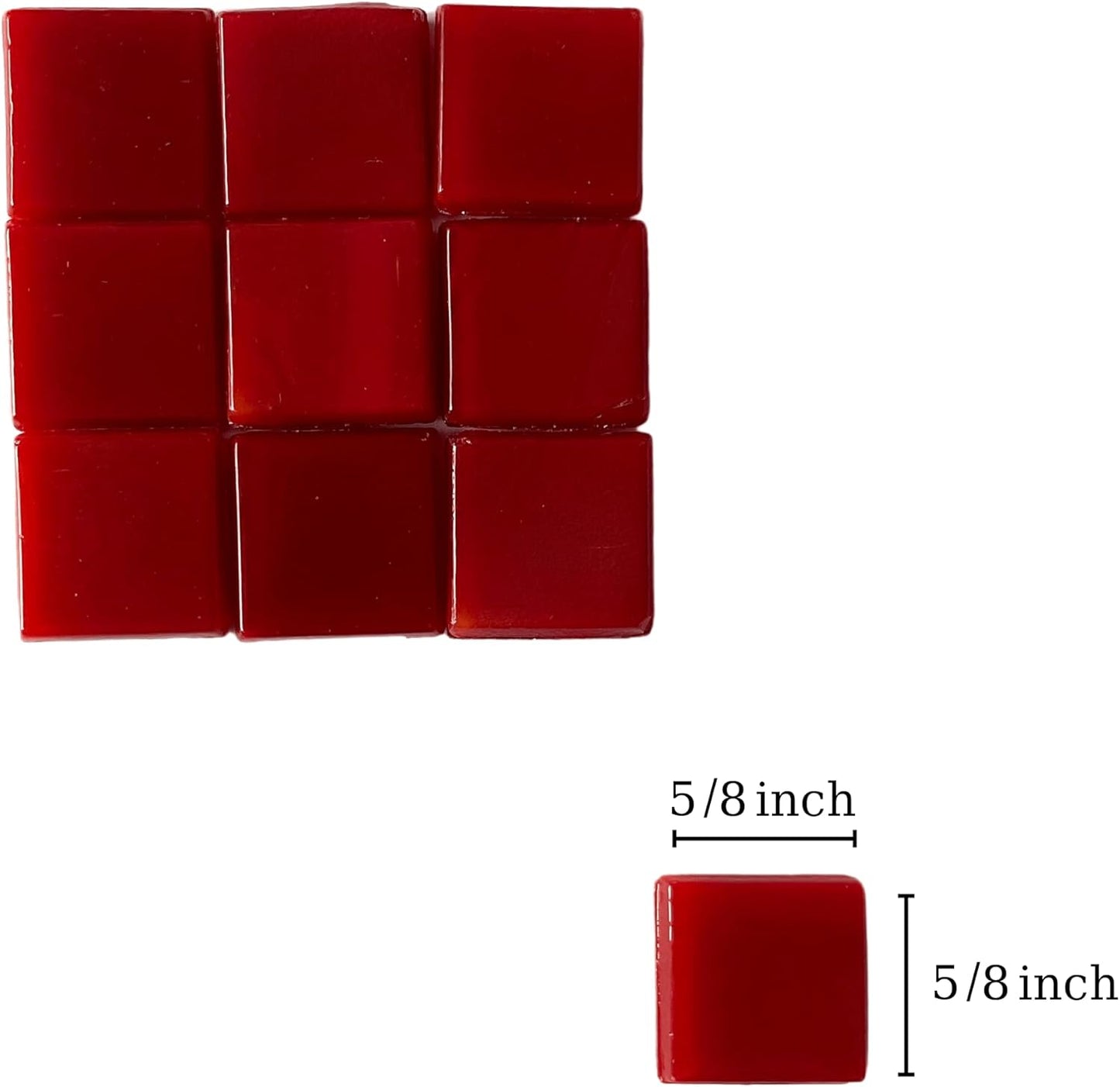 SMEIINIK 1.1lb Bulk Single Iridescent Color Mosaic Tiles for Crafts, Glass Mosaic Pieces for Mosaic Puzzles, Stained Glass Tiles for Mosaic DIY, Mosaic Making Supplies(AJ97-37)