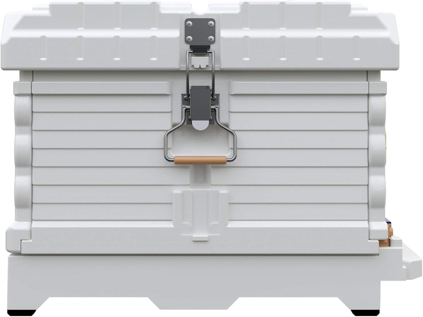 Ergo Insulated 10 Frame Bee Hive Set [NO Frames Included] (Single Hive, White Body Yellow Entrance)