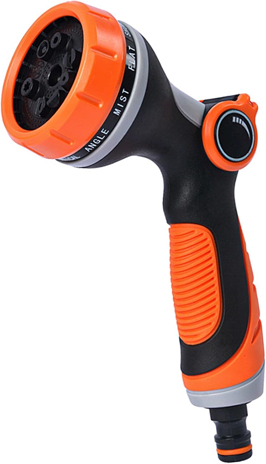 Garden Hose Nozzle Sprayer with 10 Spray Patterns & Thumb Control Valve - Ideal for Pet Showering, Garden Watering, Cleaning, Car Washing & Lawn Greening