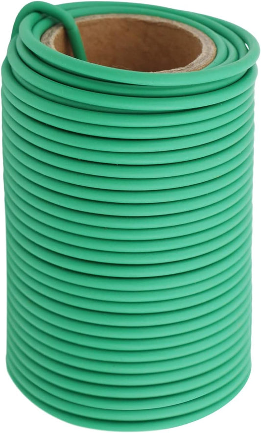 Garden Flexible Wire Tie, Soft Twist Plant Ties Support Plant Vines for Supporting and Fixing Garden Planting Branches Vines & Stems ，Organize Data Wire and Office Organization 65.6’ ( 3.5MM) (green)
