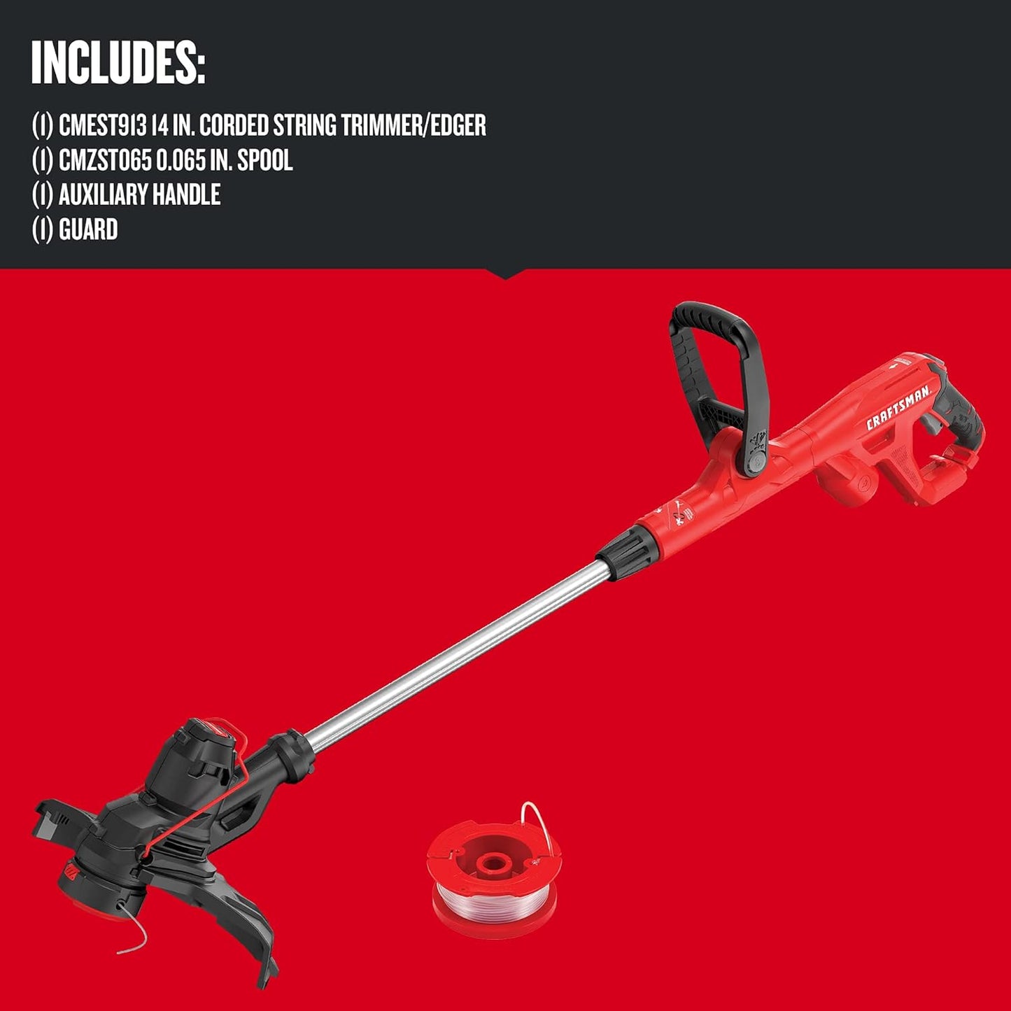 Craftsman WEEDWACKER® String Trimmer Bundle (CMEST913) | Extra String Spools
