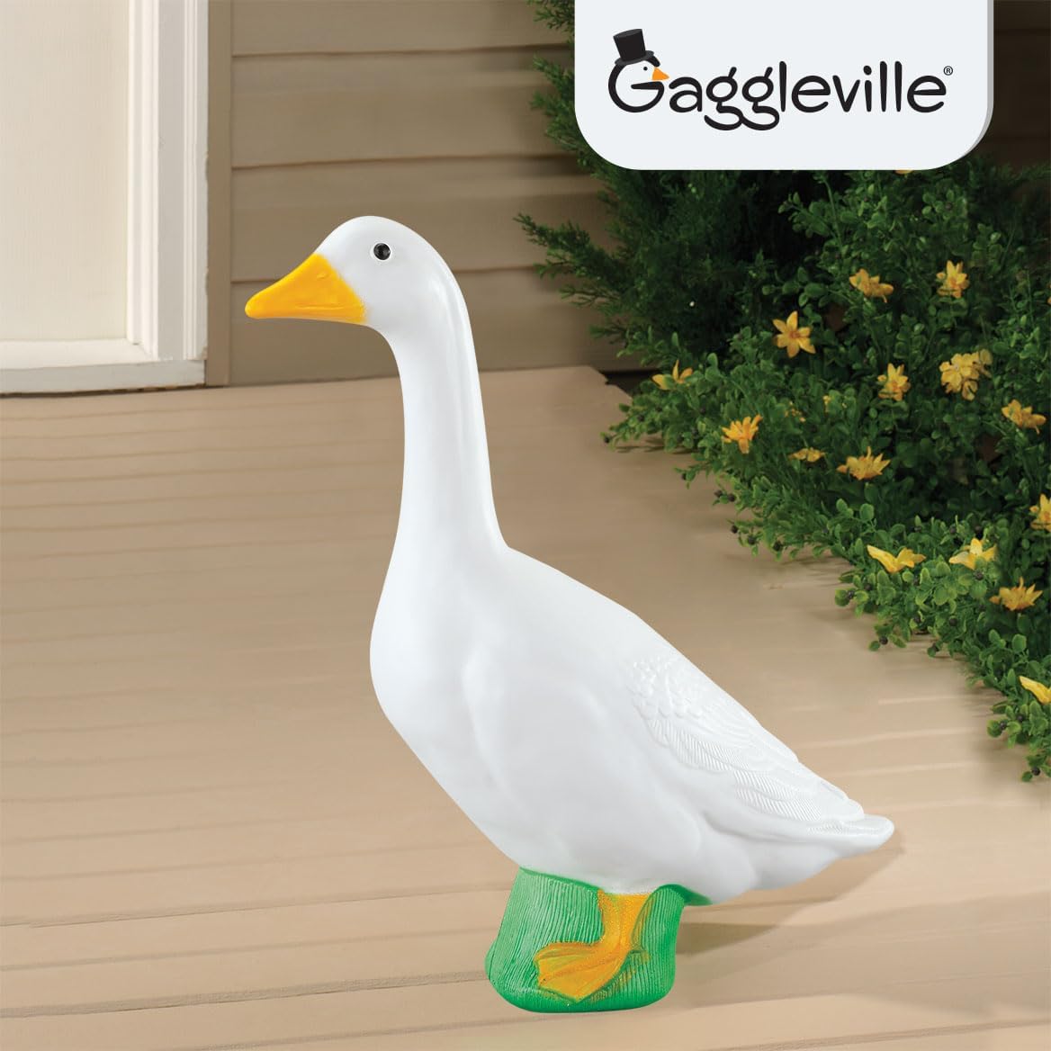 Fox Valley Traders Gaggleville Porch Goose™ Baby 17" H Statue