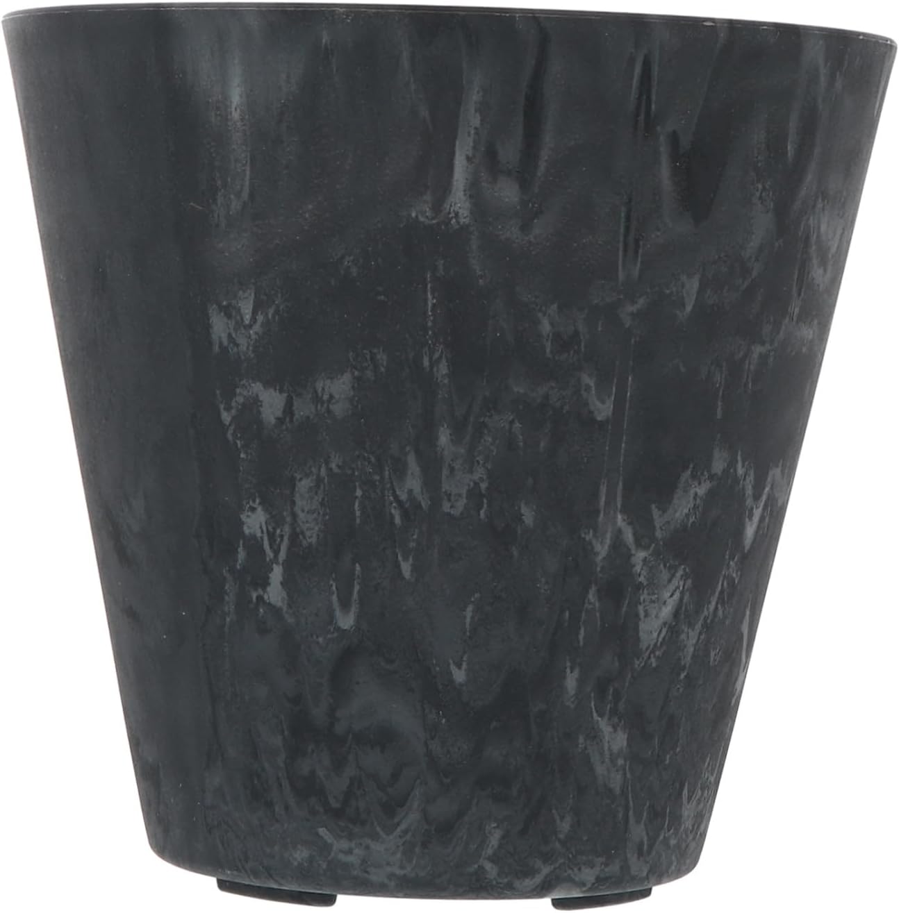 Nordic Style Plastic Flower Pot Planter with PP Resin Frost-Resistant Indoor Outdoor Garden Plant Container for Succulent Office Decor in Grey Blue