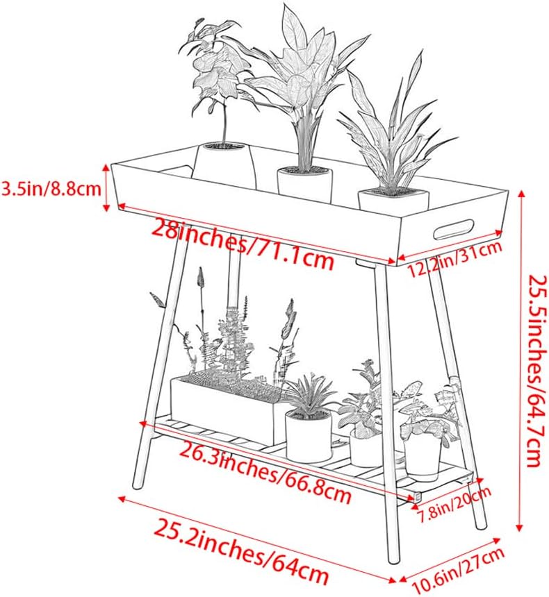 Exceptional Indoor & Outdoor Plant Stand Aluminum Flower Rack - Perfect for Patio, Lawn, Garden - Aesthetically Pleasing & Durably Crafted Plant Holder