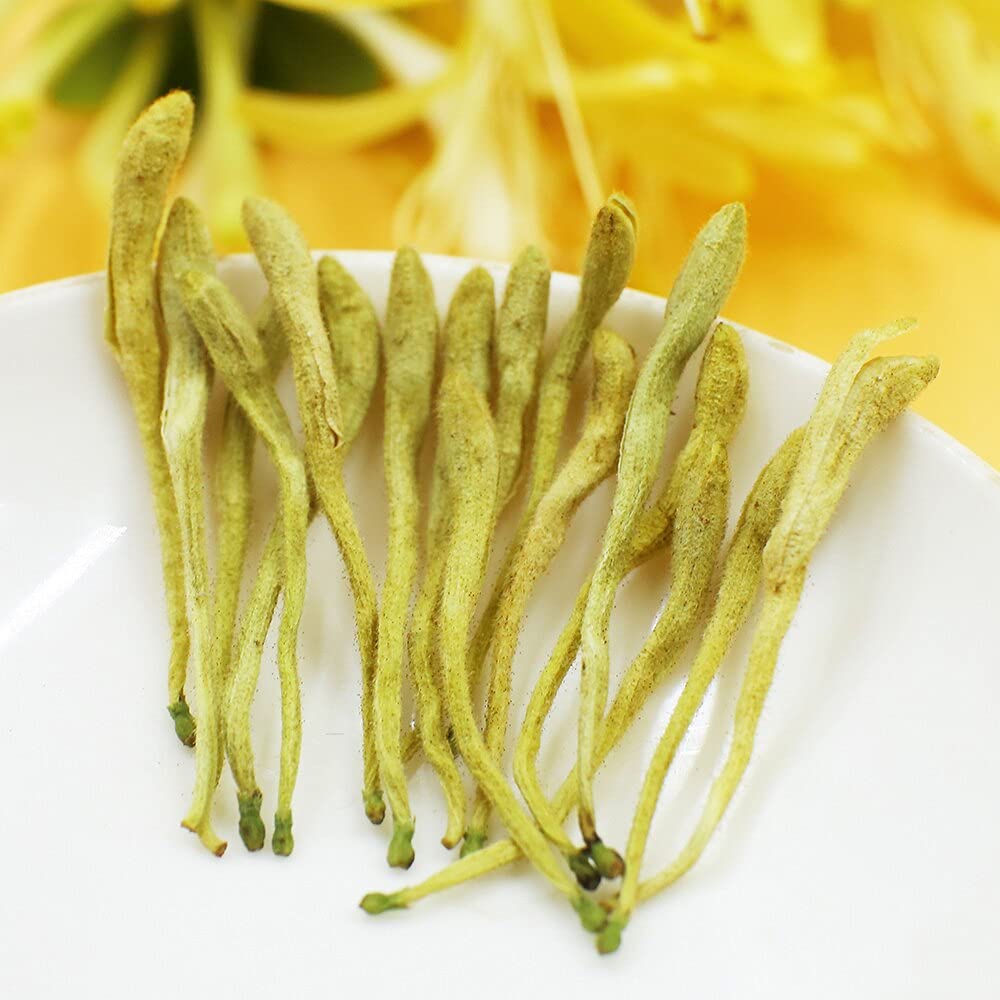 TEARELAE - Dried Honeysuckle Tea - 2oz/57g Top Grade - 100% Pure Natural Herbal Tea - Honeysuckle flowers Jin Yin Hua