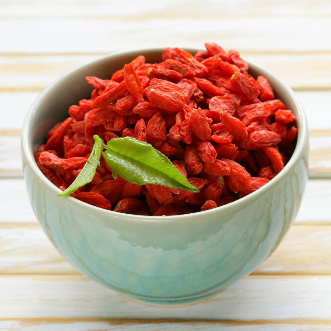 Goji Berry (Wolfberry) Plants (4 Pack) –Rare Berry Variety, Cold-Hardy to -10°F, Drought-Tolerant, Self-Fertile Yielding Sweet Red Berries Live Starter Plants for Planting