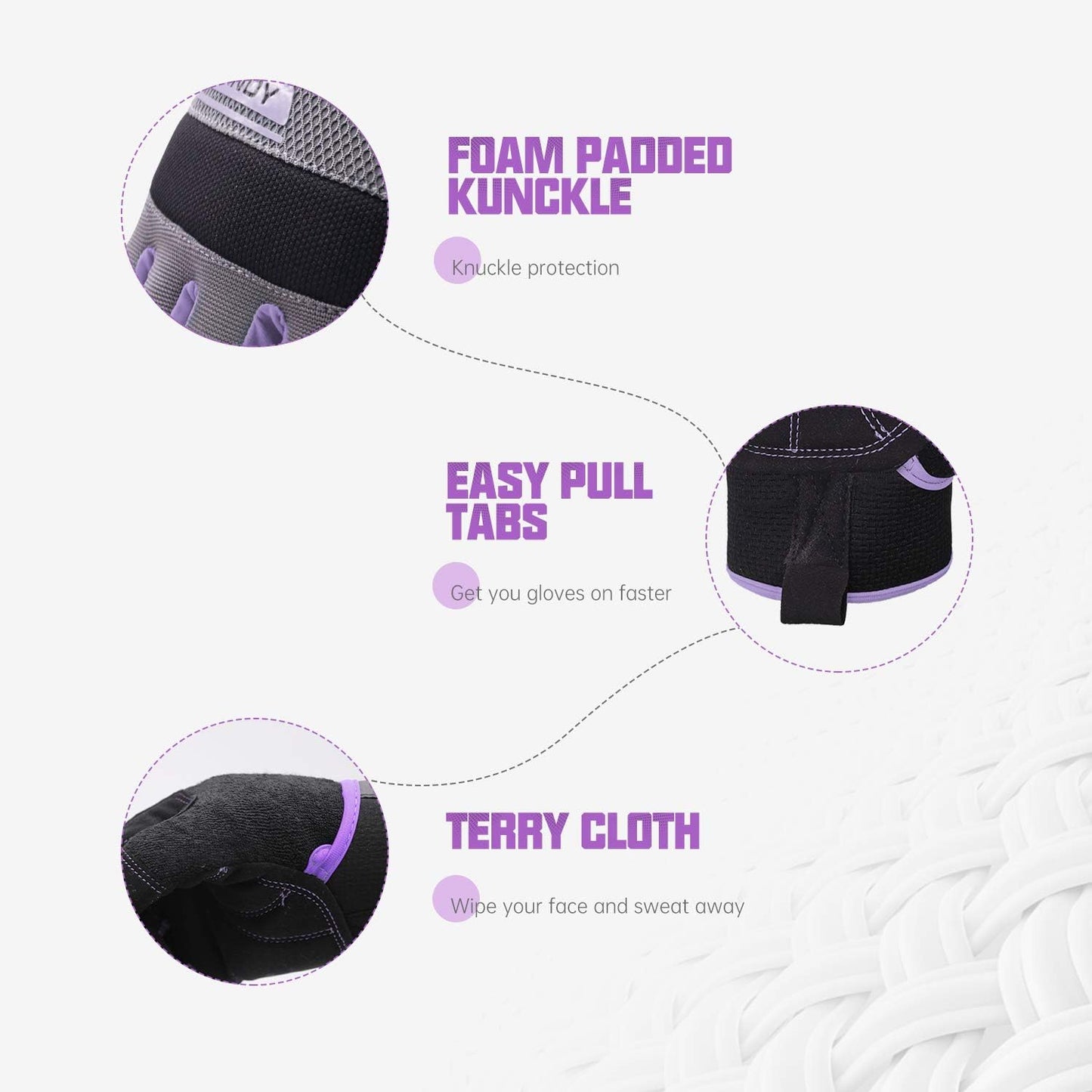 HANDLANDY Women Safety Work Gloves Utility Touch Screen Working Grip Glove for Yardwork Gardening Breathable Mechanic Gloves