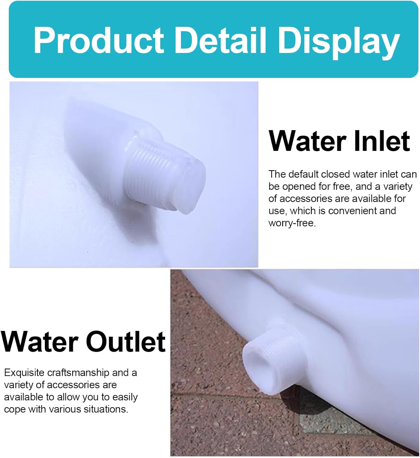 Heavy Duty Water Container Plastic Water Storage Carrier with Tap 50l 80l 110l 200l Water Tank Water Bottle Dispenser for Camping Caravan Hiking Outdoor(Size:110L)