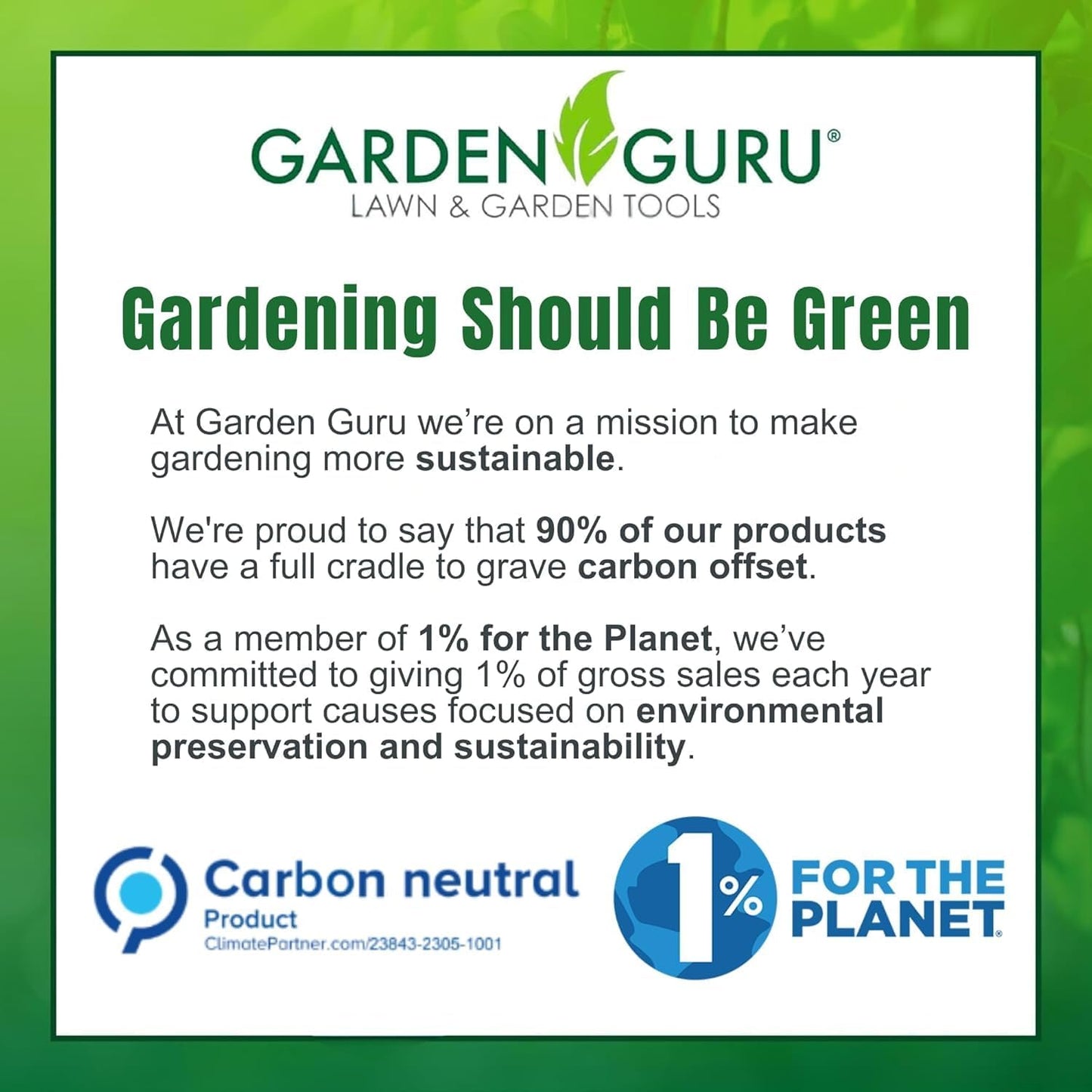 GARDEN GURU Classic Bypass Pruning Shears Clippers – Heavy Duty Forged Steel Garden Pruners – Safety Lock – Non Slip Comfort Grips – Cuts up to 1” Diameter – Professional Bypass Pruners for Gardening