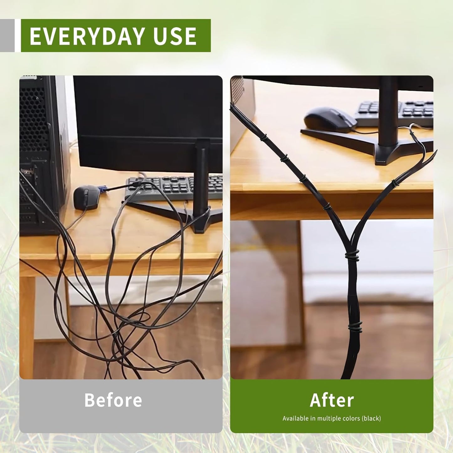 Garden Flexible Wire Tie, Soft Twist Plant Ties Support Plant Vines for Supporting and Fixing Garden Planting Branches Vines & Stems ，Organize Data Wire and Office Organization 160ft