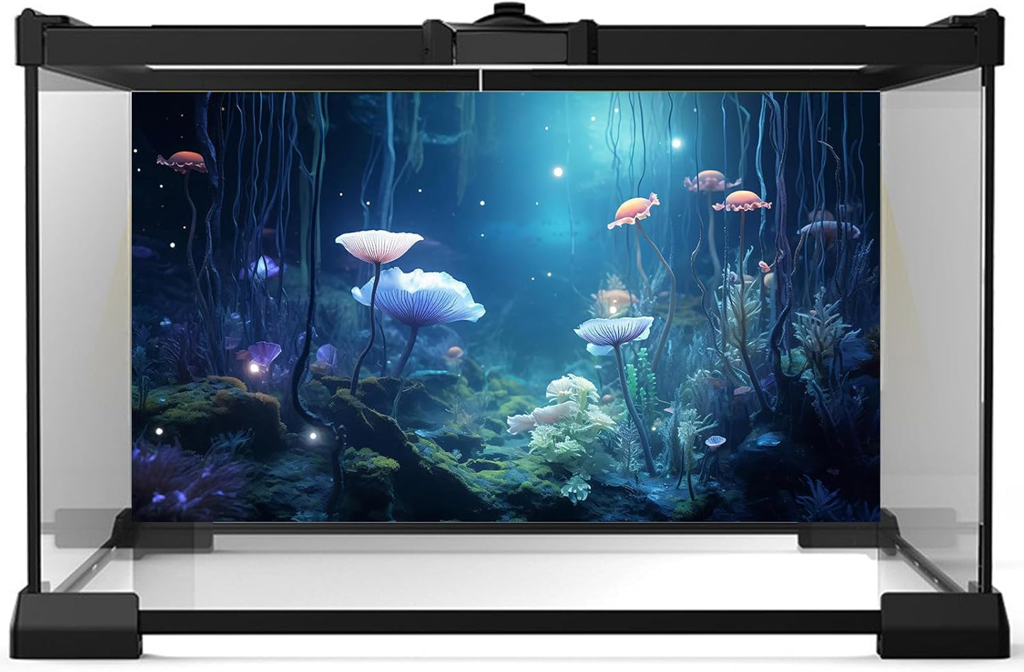 Aquarium Background Surreal Underwater Garden Fish Tank Background Lush Moss Aquatic Plants Tropical Style Landscape Terrarium Tank Backgrounds Under Sea World Aquarium Tank Wallpaper Poster 72x16in