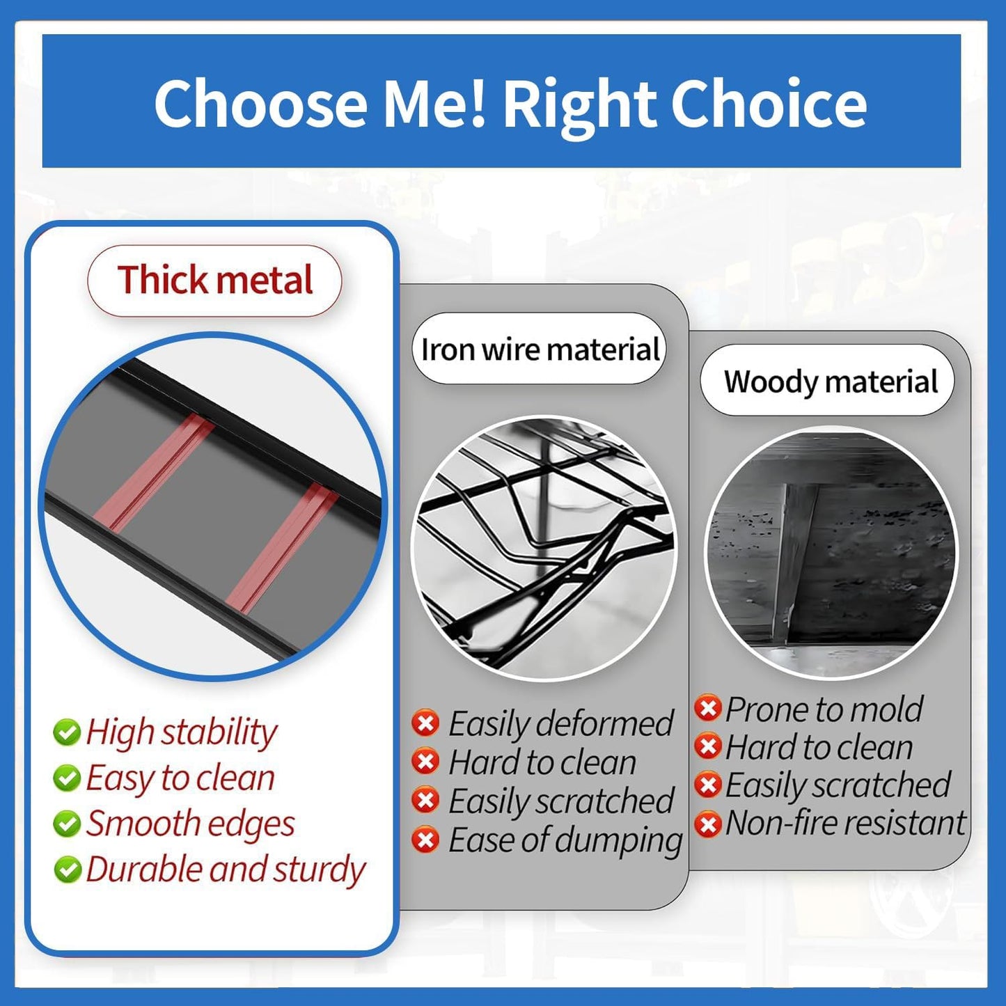 Garage Shelving 3000LBS Metal Storage Shelves Adjustable 6-Tier Shelving Units Garage Storage Shelves Heavy Duty for Basement, Commercial, Warehouse, Industrial, Black