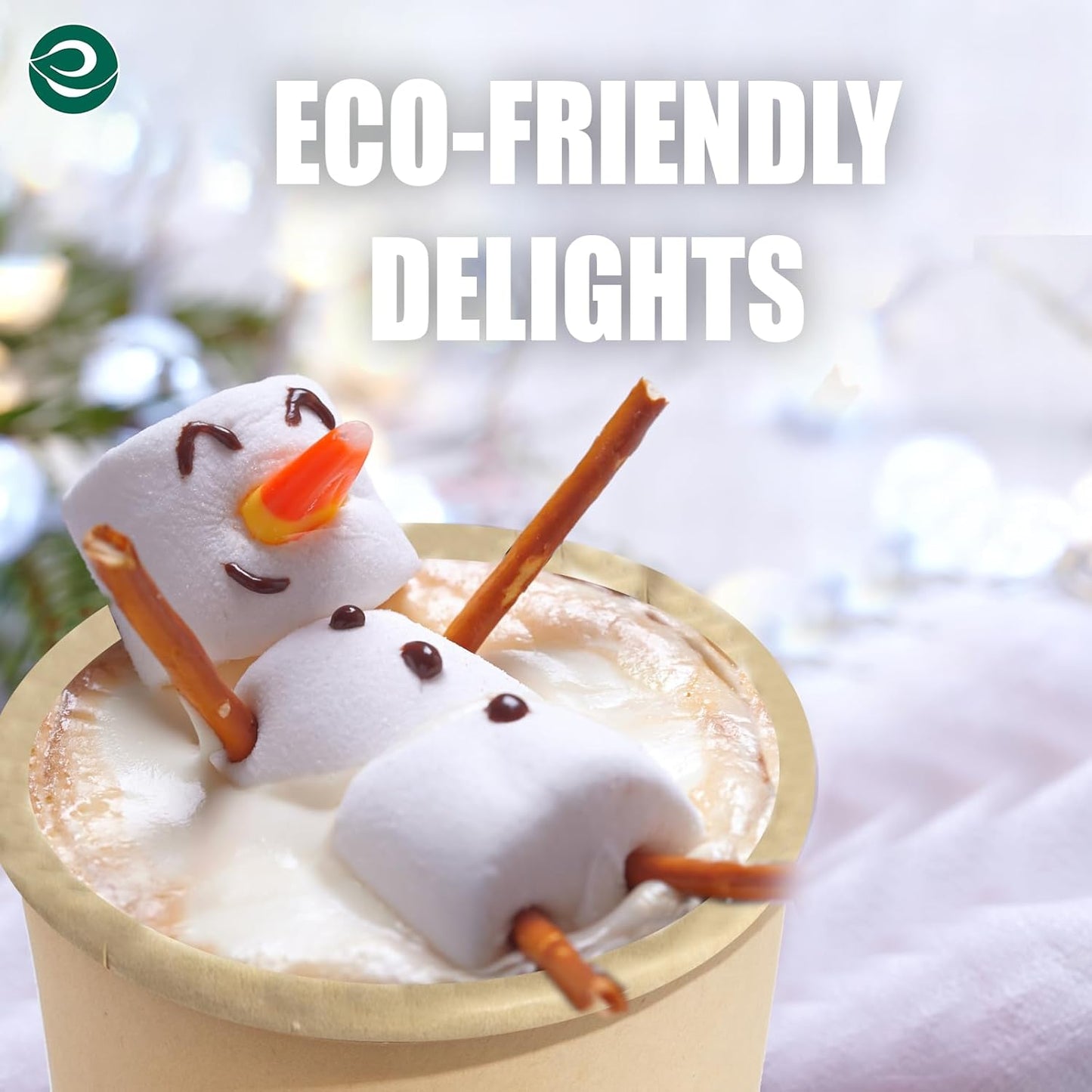 ECO SOUL 100% Compostable Plant-Based 12oz Hot Cups | (100 Count, 12 oz Hot Cups) | Disposable Bagasse Paper Cups | Eco-friendly Cups | Sturdy, Microwave & Oven Safe