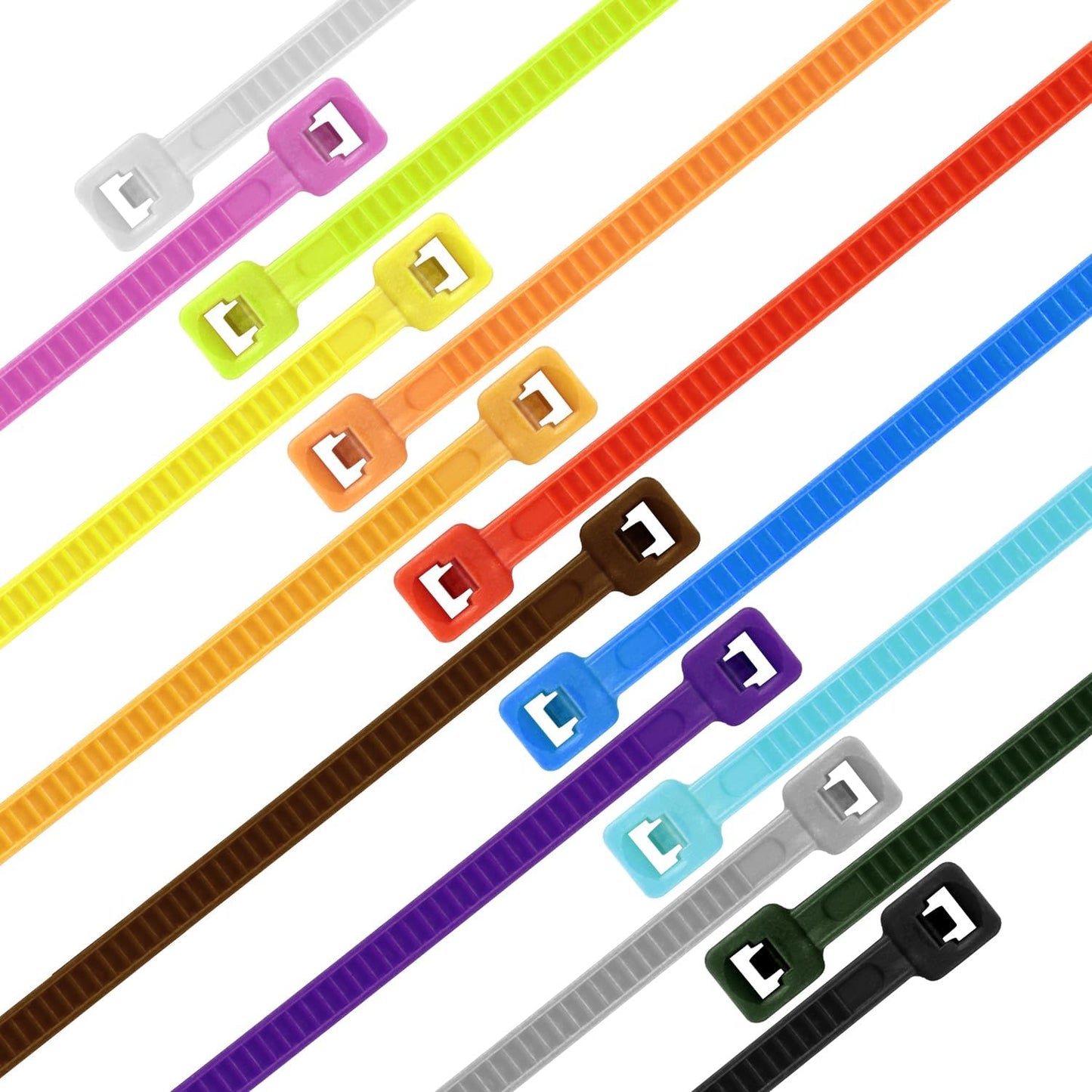 12 Inch Zip Ties Silver 1000 PCS, 50 Lbs- Heavy Duty Tensile Strength, Nylon PA66 UV Resistant Cable Ties for Indoor and Outdoor Use - Ideal for object bundling and fastening