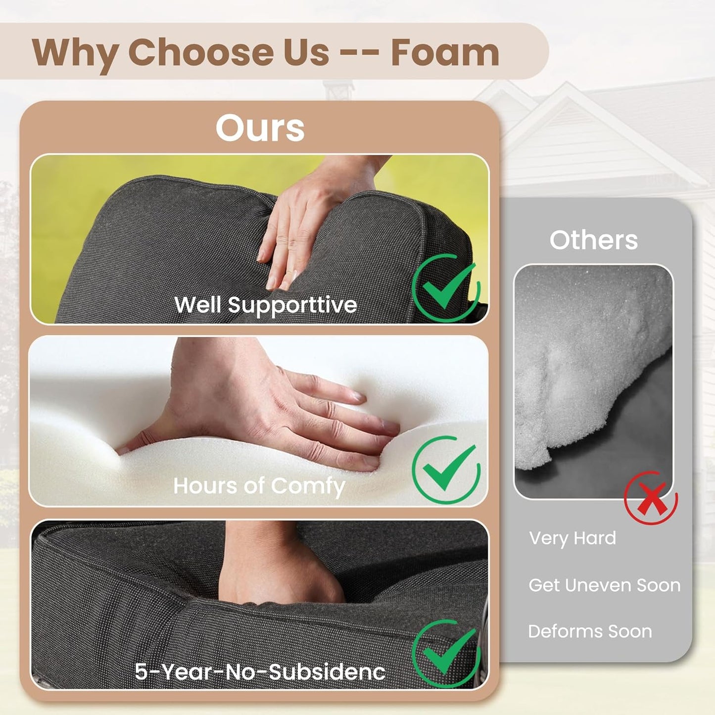 HOOOWOOO Patio Furniture Set,7 Pieces Outdoor Conversation Set,All Weather Wicker Loveseat Sofa Set with High Back Swivel Rocking Chairs Tables,Black