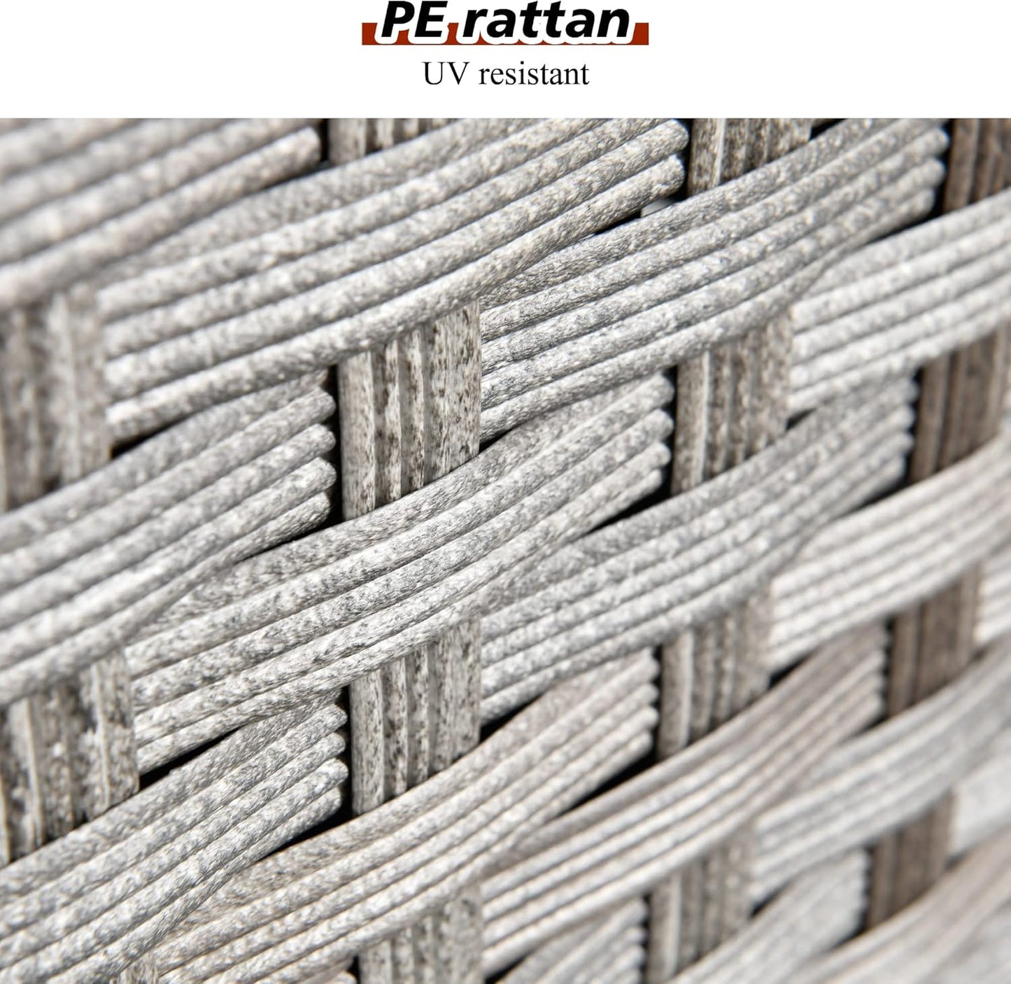 HOOOWOOO 12 Piece Modular Patio Outdoor Sectional Furniture Sofa Set,Wicker Conversation Set,Out Door Couch Set with Wide Arm for Outside All Weather(Orange Red)