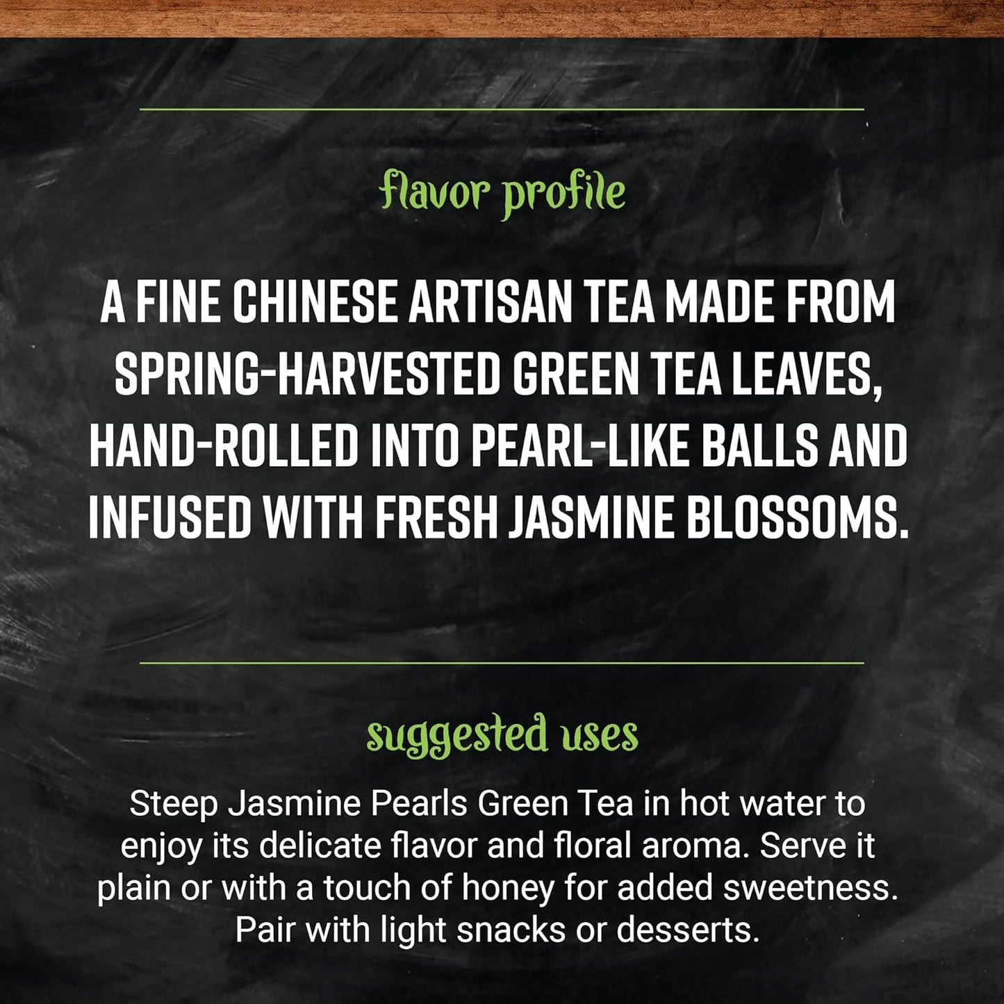 Frontier Bulk Jasmine Pearls Green Tea, Organic, 16 Ounce