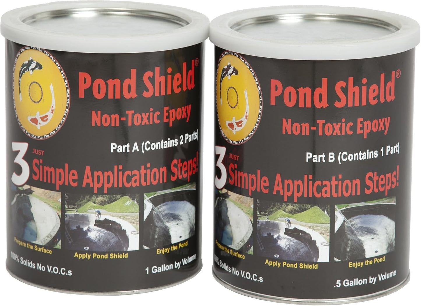 Pond Armor SKU-Dblue-GAL Delta Blue Pond Shield 1.5 Gallon Kit Non-Toxic epoxy Coating