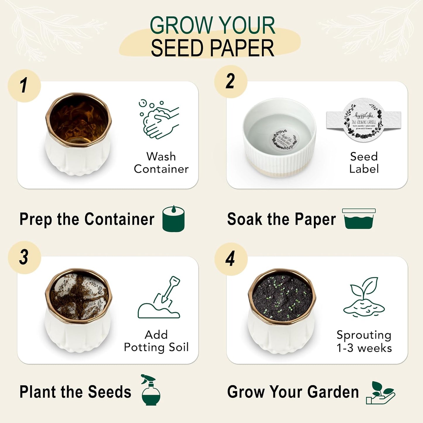 The Growing Candle, Lilac Scented Aromatherapy Candles, 9oz Pot, 100% Soy, Astrid