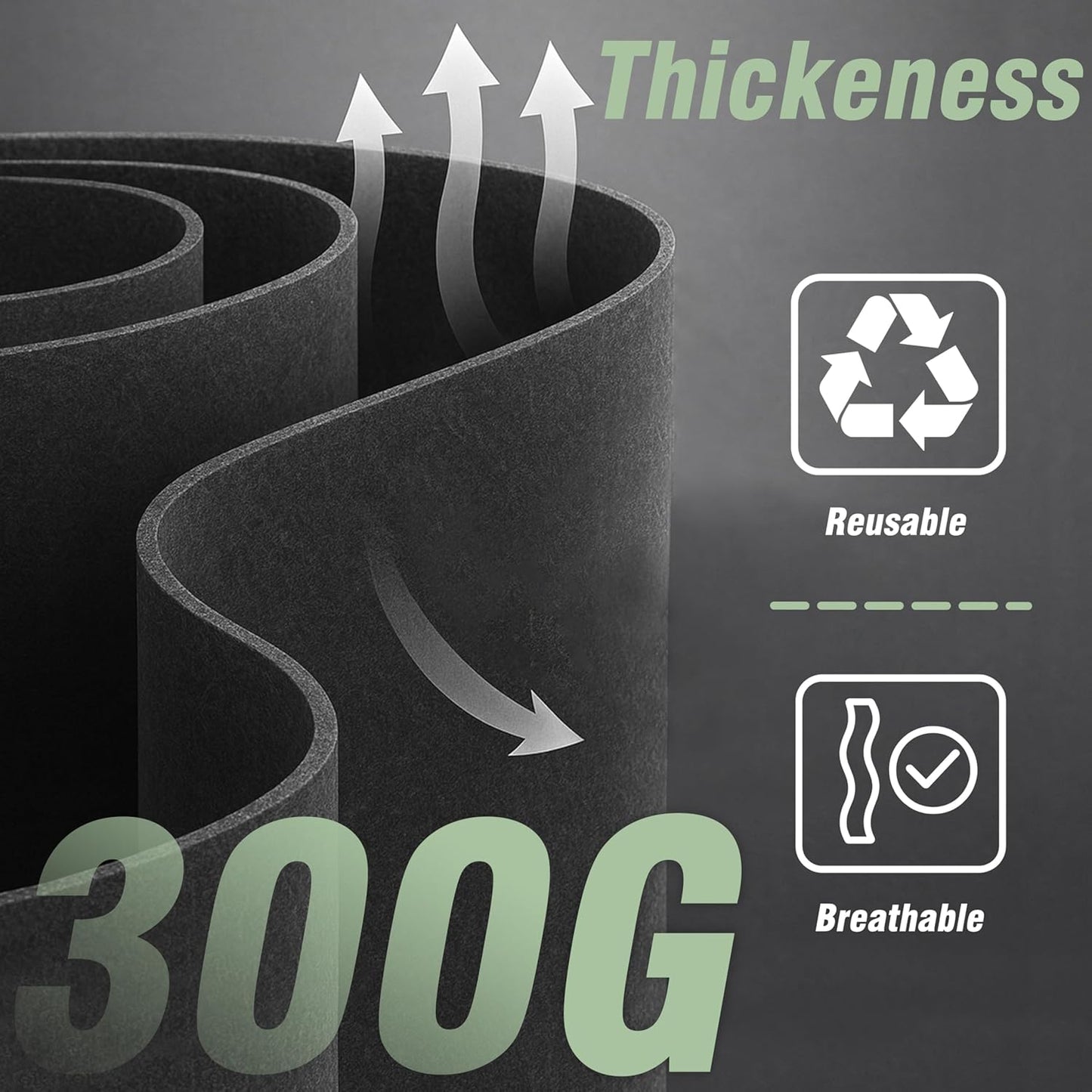 PHYEX 12-Pack 2 Gallon Grow Bags, Heavy Duty Fabric Pots with Handles, Reusable Plant Bags for Vegetable, Herbs & Flowers, BPA-Free, Breathable, Durable