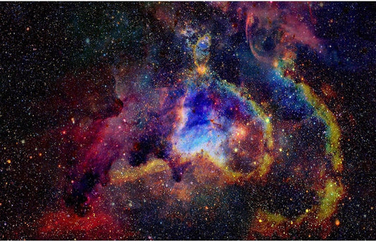 Outer Space Aquarium Background Fantasy Alien Planet Nebula and Galaxies Terrarium Background Stars Nebula Atmosphere Fish Tank Background Outer Space Reptile Tank Background 48x20in