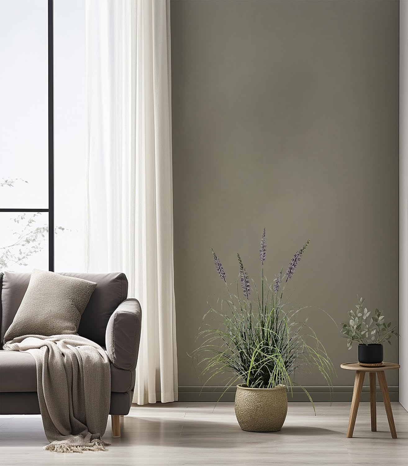 Artificial Plant 35in(1pack) Tall Artificial Lavender Plant,Faux Plants Indoor Home Decorative Artificial Plants & Flowers in Pot Fake Plant, House Plant Indoor