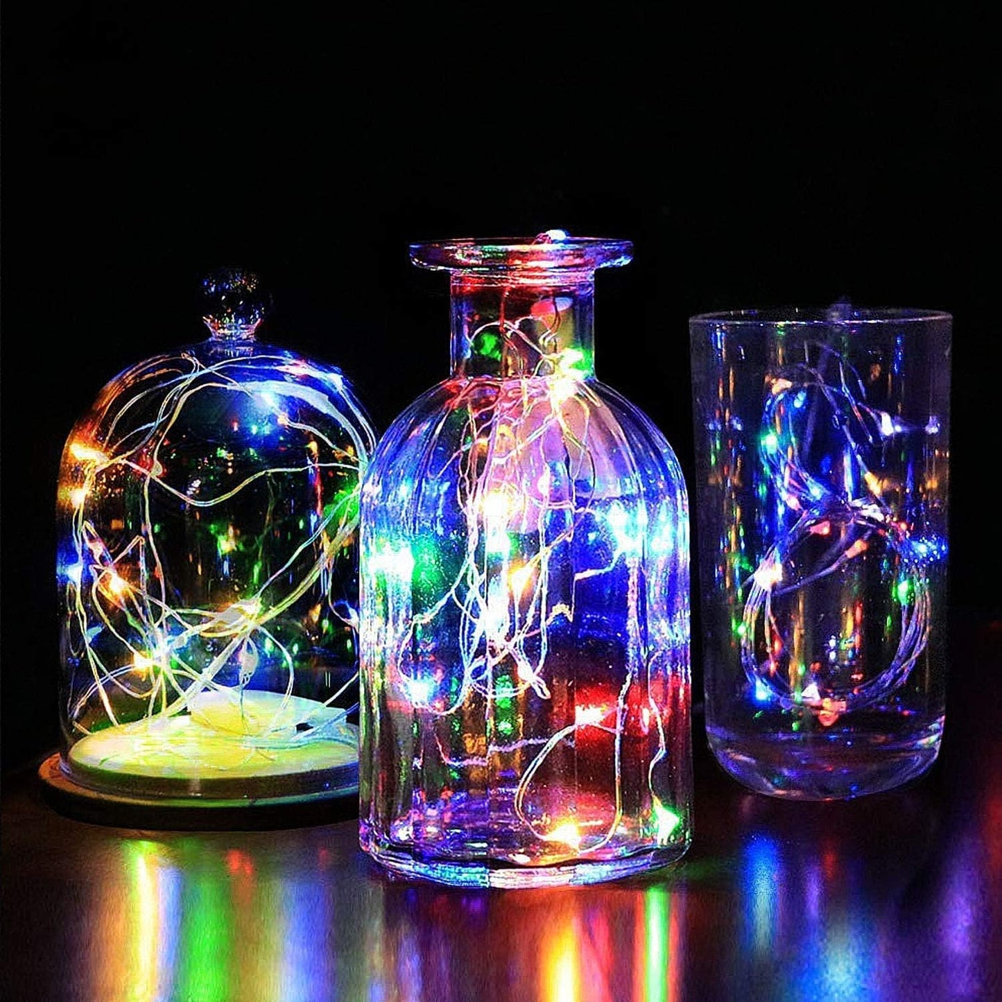 4 Pack Solar Powered Copper Wire String Lights Outdoor, Total 400 LEDWaterproof 8 Modes Fairy Lights for Garden, Patio, Party, Yard, Christmas (Multi-Color)