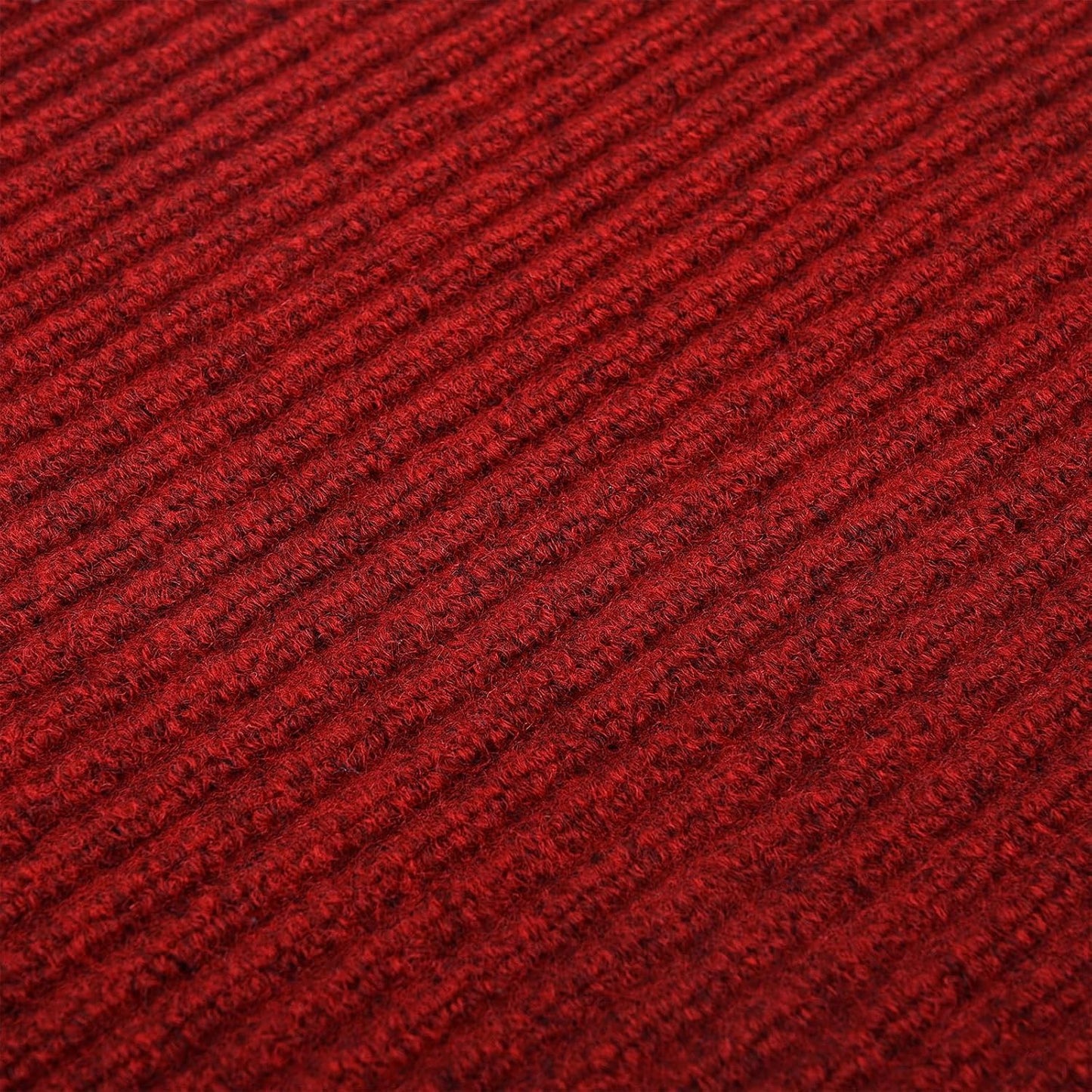 fani Heavy Duty Large Outdoor Indoor Entrance Black Doormat Waterproof Low Profile Entrance Rug Front Door Mat Patio Anti-Skid Rubber Back, 23x72 inch (Red)