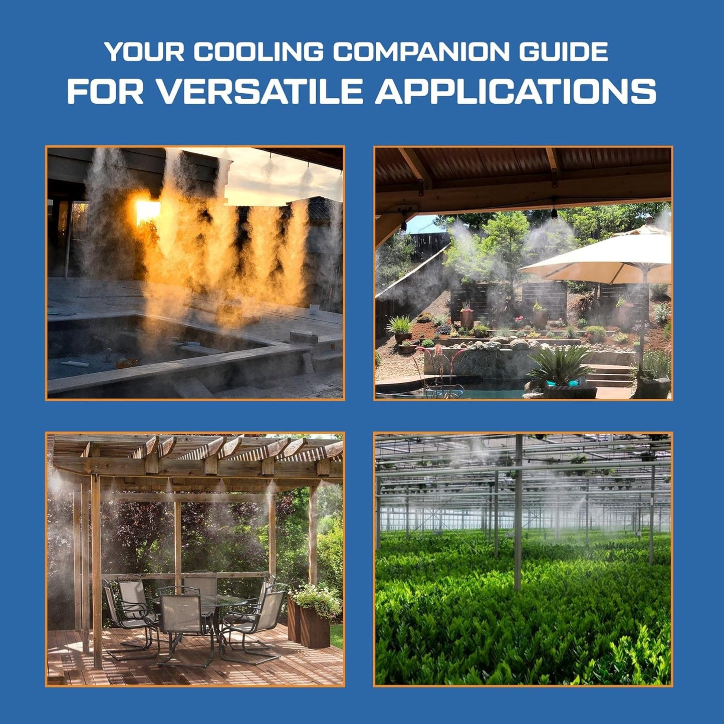 High Pressure Patio Misting System, 750 PSI Piston Pump with Remote Control, 12 Ultra-Fine 0.006" Nozzles, DIY Mister Kit for Backyard, Outdoor Dining & Lounge Cooling